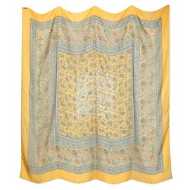 Hermès Hermes Carre 140 CHASSE EN INDE Sciarpa Multicolore Giallo