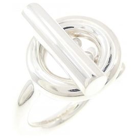 Hermès Anello Croisette in argento Hermes Altro