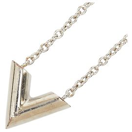 Colar com pingente Essential V Louis Vuitton Prata