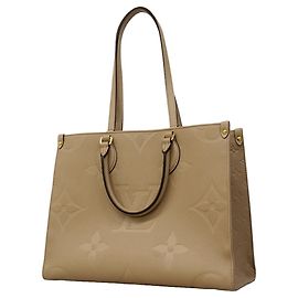 Bolsa Tote Louis Vuitton Monogram Empreinte OnTheGo MM Cinza