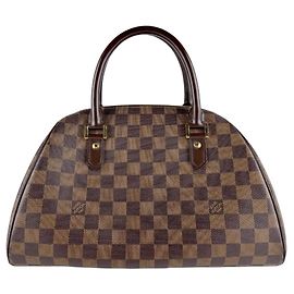 Bolso Louis Vuitton Damier Ribera MM Castaño Damier ebene