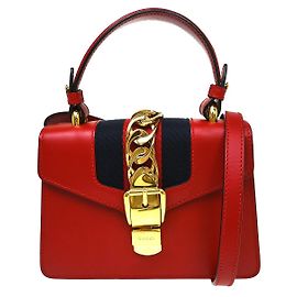 Gucci Sylvie Leather Small Rouge