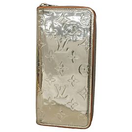 Louis Vuitton Monogram Mirror Zippy Wallet Silber