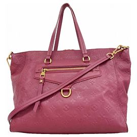 Borsa Louis Vuitton Monogram Empreinte Lumineuse PM Rosa