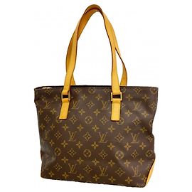 Louis Vuitton Monogram Cabas Piano Tote Bag Braun