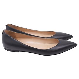 Valentino Garavani One Stud Ballet Flats in Black Leather Black