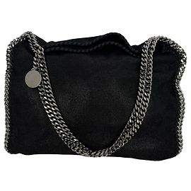 Stella Mc Cartney Sac cabas Small Falabella Stella McCartney en cuir Shaggy Deer noir Noir
