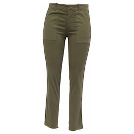 Pantalones Jenna de Nili Lotan en algodón verde Verde Verde oliva