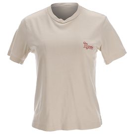 Camiseta Marni com logo em algodão bege Outro