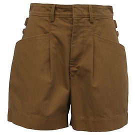Short plissé Fairy en coton marron Isabel Marant Marron Rouge