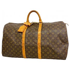 Bolsa Boston Louis Vuitton Monogram Keepall 55 Marrom