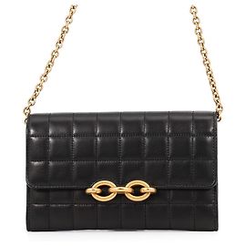 Yves Saint Laurent Chain Wallet in Schwarz Schwarz