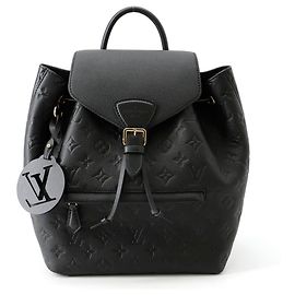 Louis Vuitton Monogram Empreinte Montsouris PM Backpack Black Monogram