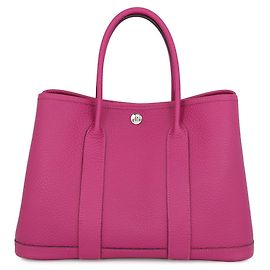 Hermès Bolsa Tote Hermes Garden TPM em Rose Purple Roxo