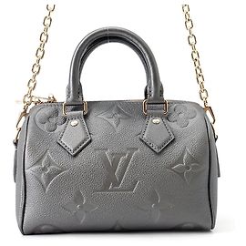 Louis Vuitton Monogram Empreinte Speedy Bandoulière 20 Handbag Metallic