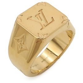 Louis Vuitton Siegelring vergoldet Golden