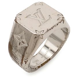 Louis Vuitton Silver Band Ring Silber