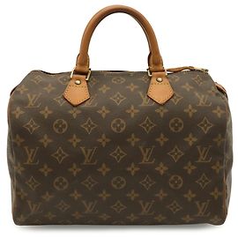 Bolso Louis Vuitton Monogram Speedy 30 Castaño