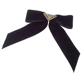 Schwarzer Haarclip Prada Schwarz