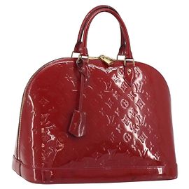 Louis Vuitton Alma Monogram Vernis PM Roja