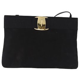 Salvatore Ferragamo Vala Suede Noir