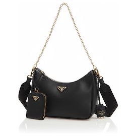 Prada Re-Edition Borsa a tracolla in pelle Nero