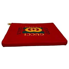 Pochette Portfolio Gucci Cuir Rouge Rouge