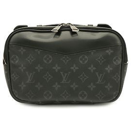 Riñonera Louis Vuitton Monogram Eclipse Castaño Negro
