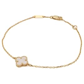 Van Cleef & Arpels Sweet Alhambra Charm Bracelet White Golden