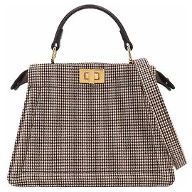 Bolsa Fendi Peekaboo ISeeU Petite Marrom