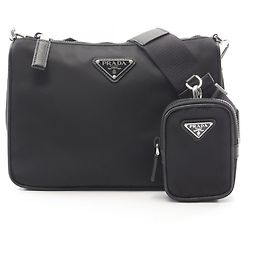 Sac à bandoulière en Re-Nylon Prada Noir