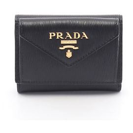 Cartera compacta Prada VITELLO MOVE Negro