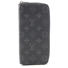 Louis Vuitton Long Bi-Fold Wallet in Black Black
