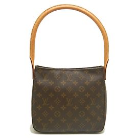 Borsa a Spalla Louis Vuitton Monogram Looping MM Marrone