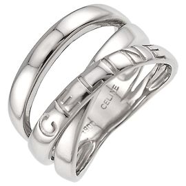 Céline Celine Platinum 900 Band Ring Andere