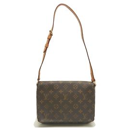 Bolso de hombro Louis Vuitton Monogram Musette Tango Castaño