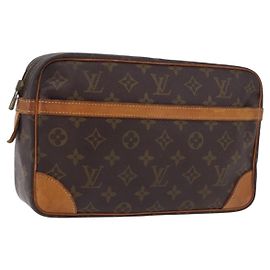 LOUIS VUITTON Clutch Monogram Compiegne 28 M51845 LV Auth 192970 Monograma