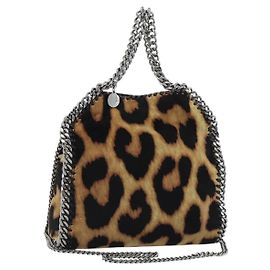 Autre Marque Mini borsa a catena Farabella Stella MacCartney Velluto 2way Marrone 371223 Auth 192123V Marrone Argento