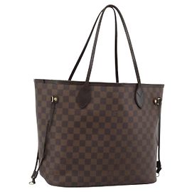 LOUIS VUITTON Damier Ebene Neverfull MM Tote Bag N51105 LV Auth bs36133 Damier ebene