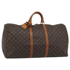 LOUIS VUITTON Monogram Keepall 60 Boston Bag M41422 LV Auth ar14081 Monograma