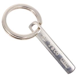 Autre Marque TIFFANY&Co. Narrow Bar Key Ring Ag925 Silver Auth SW2540 Silvery