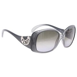 Óculos de sol FENDI em plástico cinza Auth bs36208 Marrom