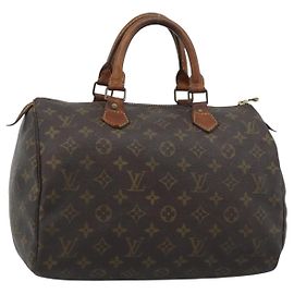 LOUIS VUITTON Bolsa Monogram Speedy 30 M41526 LV Auth 192252 Monograma