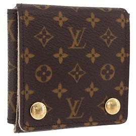 LOUIS VUITTON Monogram Jewelry Case Jewelry Box LV Auth fm5420A Monogram