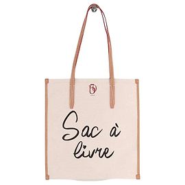 Cabas Lancel em tecido ecru Cru