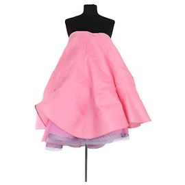 Vestido de cerimónia Nina Ricci em seda rosa Rosa