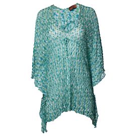 Missoni Mare, gestrickter Kaftan Grün