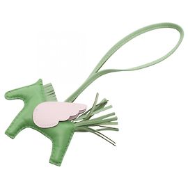 Hermès Pingente para bolsa Hermes Rodeo Pegasus PM Rosa Verde