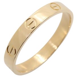 Bague Mini Love de Cartier en or jaune 18K Doré