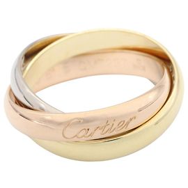 Cartier Trinity Ring Classic Silvery Golden